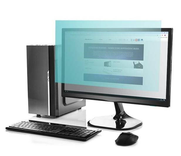 Qoltec Filtr światła niebieskiego matowy na monitor 21.5" 16:9 - 1264716 - zdjęcie 2